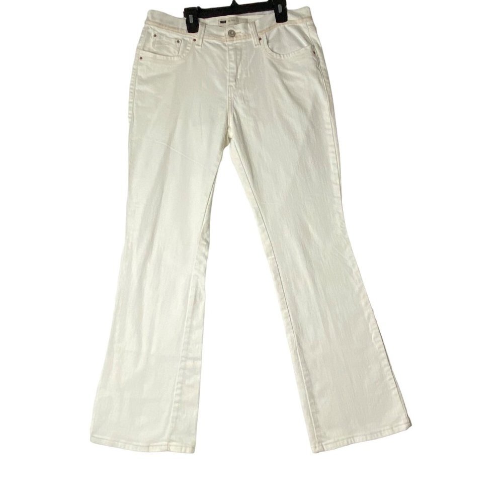 Levi’s Women White Throwback 515 Bootcut Denim Jeans Sz 8M 29W 32L